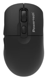 POWERTECH ασύρματο ποντίκι PT-1543, 2.4GHz & Bluetooth, έως 2400DPI, αθόρυβο, μαύρο - 5210131148747