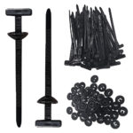 POWERTECH δεματικά καλωδίων TIES-082, 5x90mm, μαύρα, 50τμχ - 5210131152973