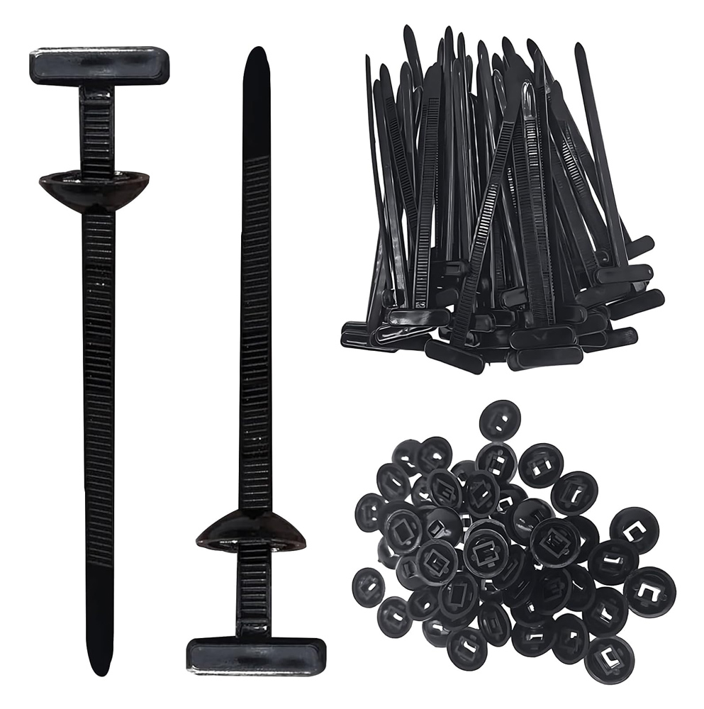 TIES-082 POWERTECH δεματικά καλωδίων TIES-082, 5x90mm, μαύρα, 50τμχ - 5210131152973 - Image 1