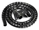 POWERTECH δεματικό καλωδίων TIES-083, πλαστικό, Φ20mm, 2m, μαύρο - 5210131153345