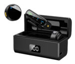 UPTECH ασύρματα μικρόφωνα UPW-M9MAX με θήκη φόρτισης, USB-C, 2.4GHz, μαύρο - 5210131159842