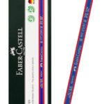 FABER CASTELL ξυλομπογιά με διπλή μύτη 224116000, εξάγωνο, μπλε/κόκκινο, 12τμχ - 4005401006435