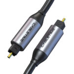 CABLETIME καλώδιο ήχου Toslink CT-AV380-P04GN, gold plated, 5mm, 2m, μαύρο - 5210131155936