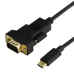 CABLETIME καλώδιο USB-C σε VGA CT-U31-CMVGA, 1080p/60Hz, 1.8m, μαύρο - 5210131159057