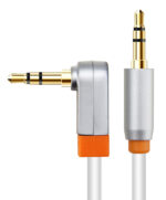 CABLETIME καλώδιο ήχου 3.5mm CT-AV311-P11RG, γωνιακό, gold plated, 3m, λευκό - 5210131159132