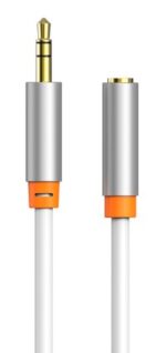 CABLETIME καλώδιο προέκτασης ήχου 3.5mm CT-AV311-P12G, gold plated, 1m, λευκό - 5210131159170 - Image 2
