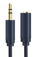 CABLETIME καλώδιο προέκτασης ήχου 3.5mm CT-AV302-H11G, gold plated, 5m, μπλε - 5210131159200