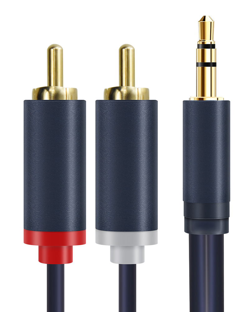 5210131159279 CABLETIME καλώδιο ήχου 3.5mm σε 2x RCA CT-AV303-H12G, 15m, μπλε - 5210131159279 - Image 1