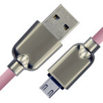 CABLETIME καλώδιο micro USB σε USB CT-PE32-ZFMC, 2A, 480Mbps, 1m, ροζ - 5210131159316