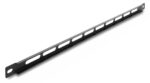 DELOCK cable management panel 67459 για rack 19", 0.5U, βάθος 9mm, μεταλλικό, μαύρο - 4043619674596