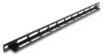 DELOCK cable management panel 67460 για rack 19", 0.5U, βάθος 22mm, μεταλλικό, μαύρο - 4043619674602