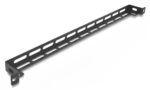 DELOCK cable management panel 67461 για rack 19", 0.5U, βάθος 50mm, μεταλλικό, μαύρο - 4043619674619