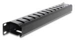 DELOCK cable management 67628 για rack 19"/1U, με βούρτσα προστασίας, μεταλλικό, μαύρο - 4043619676286 - Image 2