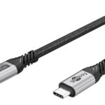 GOOBAY καλώδιο USB-C 74776, USB4, 240W, 80Gbps, 16K/60Hz, 1.5m, μαύρο - 4040849747762
