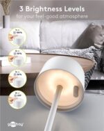 GOOBAY επιτραπέζιο φωτιστικό 77676, 3000K, dimmable, επαναφορτιζόμενο, λευκό - 4040849776762 - Image 2