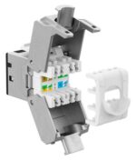 GOOBAY Keystone module RJ45 77943, CAT 6A STP, slim, toolfree, ασημί/μαύρο - 4040849779435 - Image 2