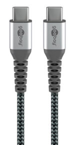 GOOBAY καλώδιο USB-C 79559, 60W, 480Mbps, 0.15m, μαύρο - 4040849795596