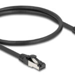 DELOCK καλώδιο δικτύου 80570, CAT 8.1 S/FTP, copper, 2000MHz, 0.50m, μαύρο - 4043619805709