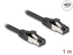 DELOCK καλώδιο δικτύου 80571, CAT 8.1 S/FTP, copper, 2000MHz, 1m, μαύρο - 4043619805716 - Image 2