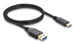 DELOCK καλώδιο USB-C σε USB 83870, 10Gbps, 1m, μαύρο - 4043619838707