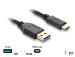 DELOCK καλώδιο USB-C σε USB 83870, 10Gbps, 1m, μαύρο - 4043619838707 - Image 2