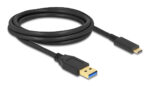 DELOCK καλώδιο USB-C σε USB 84004, 10Gbps, 2m, μαύρο - 4043619840045