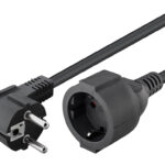 GOOBAY μπαλαντέζα προέκταση ρεύματος 94700, schuko, 3x 1.5mm², 2m, μαύρη - 4040849947001