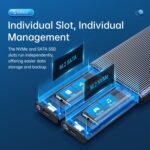 ORICO θήκη για 2x M.2 NVME SSD AM2C3-2N, 10Gbps, tool free, γκρι - 6941788820036 - Image 2