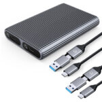 ORICO θήκη για 2x M.2 NVME SSD AM2C3-2N, 10Gbps, tool free, γκρι - 6941788820036