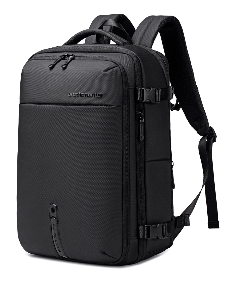 B00866-BK ARCTIC HUNTER τσάντα πλάτης B00866 με θήκη laptop 15.6", αεροστεγής θήκη, 35.5L/49.5L, μαύρη - 6977993100397 - Image 1