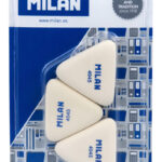 MILAN γόμα 445 BMM10099MP, τρίγωνη 40 x 40 x40 x 6mm, σετ 3τμχ - 8414034994310