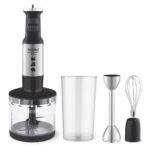 BRUNO ραβδομπλέντερ BRN-0250, 1700W Σετ 3 σε 1, ρυθμιζόμενη ταχύτητα, 4 λεπίδες, inox-μαύρο - 5210131138359