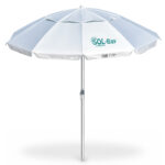 BRUNO ομπρέλα παραλίας αλουμινίου SOL-BAY BRN-0287, 2.2m, UPF 50+, σκελετός Fiberglass, ρυθμιζόμενη - 5210131159460