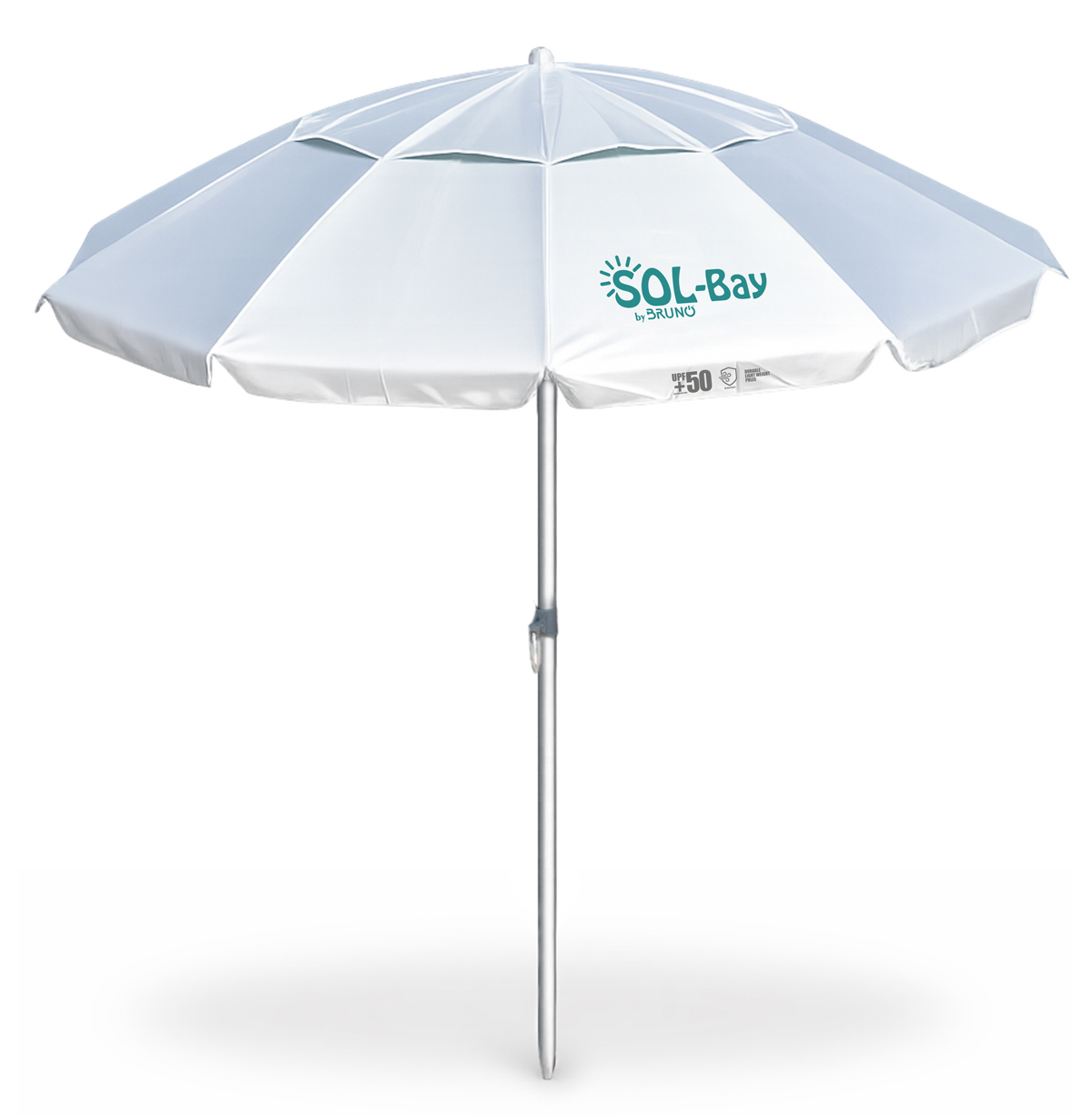 BRN-0287-01 BRUNO ομπρέλα παραλίας αλουμινίου SOL-BAY BRN-0287, 2.2m, UPF 50+, σκελετός Fiberglass, ρυθμιζόμενη - 5210131159460 - Image 1