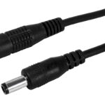 POWERTECH καλώδιο προέκτασης τροφοδοσίας CAB-H200, 5.5x2.5mm, 1.5m, μαύρο - 5210131157152