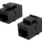 POWERTECH Keystone module RJ45 CAB-N463, CAT 6A UTP, μαύρο - 5210131159729