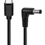 POWERTECH καλώδιο τροφοδοσίας USB-C σε DC CAB-UC095, 5.5x2.5mm, 0.5m, μαύρο - 5210131157053