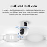 VSTARCAM smart κάμερα CB90DR, 2MP, dual lens, WiFi, PTZ, SD, 5200mAh backup battery - 5210131158753 - Image 2