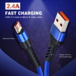 CABLETIME καλώδιο micro USB σε USB CT-C165-P05, 2.4A, 480Mbps, 1m, κόκκινο - 5210131155752 - Image 2