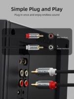 CABLETIME καλώδιο ήχου 2x RCA σε 2x RCA CT-RCA, 1m, μαύρο - 5210131155783 - Image 2