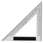 DELI μεταλλικός τριγωνικός χάρακας DL303200, 200mm - 6974173018398