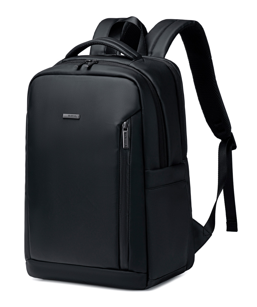 GB00731-BK GOLDEN WOLF τσάντα πλάτης GB00731 με θήκη laptop 15.6", 17L, μαύρη - 6970672358133 - Image 1