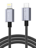 ORICO καλώδιο Lightning σε USB-C GQA29, 29W, 480Mbps, 1m, μαύρο - 6941788875012