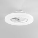 POWERTECH smart ανεμιστήρας οροφής HLL-0172 με LED φως, 36W, Φ55x20cm, λευκός - 5210131102640 - Image 2