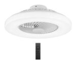 POWERTECH smart ανεμιστήρας οροφής HLL-0172 με LED φως, 36W, Φ55x20cm, λευκός - 5210131102640