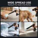 KINZIR ηλεκτρικό air duster AD61, 800W, 2000mAh, Brushless, μαύρο - 5210131156490 - Image 2