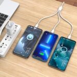 KAKUSIGA καλώδιο USB σε USB-C/Lightning/Micro USB KSC-1021, 5A, 1.2m, λευκό - 6921042151618 - Image 2