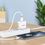 KAKUSIGA καλώδιο USB-C σε USB KSC-1024, σιλικόνης, 5A, 480Mbps, 0.25m, λευκό - 6921042153186 - Image 2