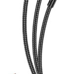 KAKUSIGA καλώδιο USB σε USB-C/Lightning/Micro USB KSC-1026, 5A, 480Mbps, 1.2m, μαύρο - 6921042153148