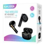 KAKUSIGA earphones με θήκη φόρτισης KSC-1482, True Wireless, 15mm, 35/300mAh, μαύρα - 6921042147260 - Image 2
